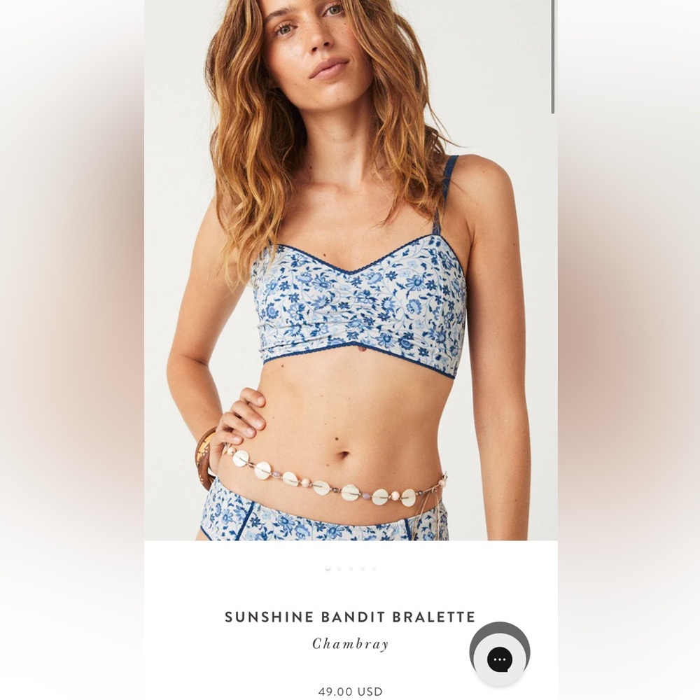 Spell Sunshine Bandit Bralette XS NWT